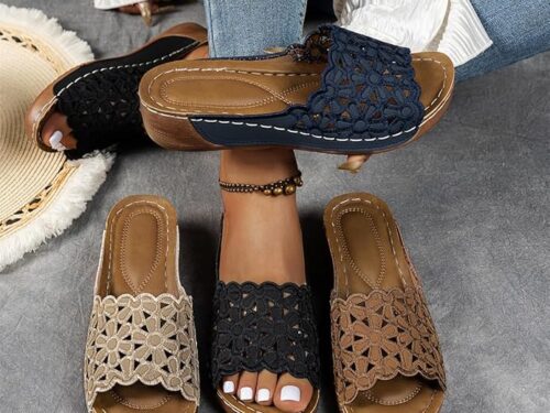 💥Hot Special Discount 70% OFF💥Breathable orthopedic open-toe slippers for women, with soft cushioning. Arch support
